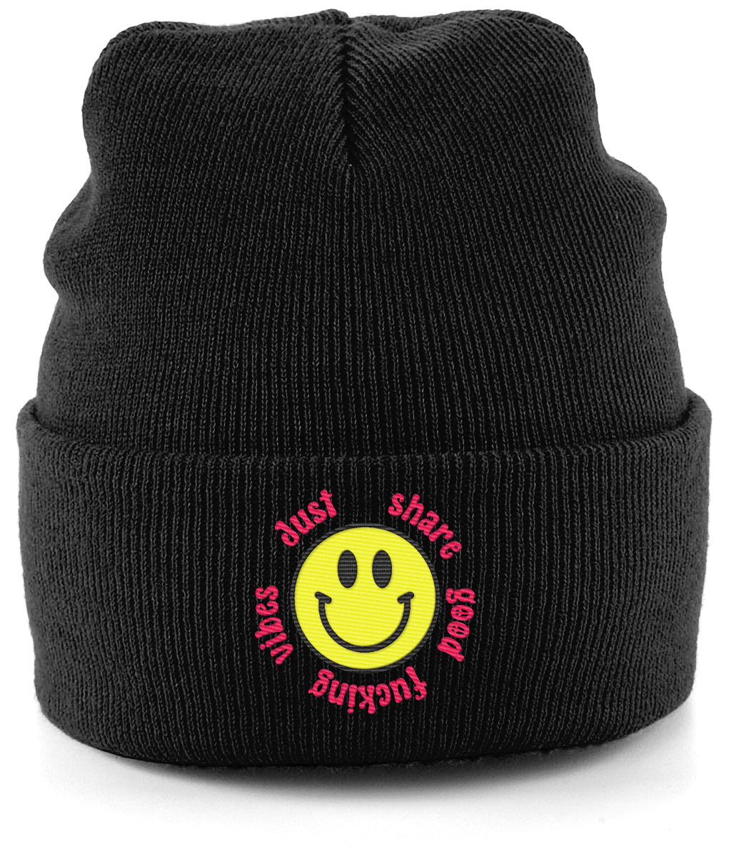 Good Vibes beanie neutrals