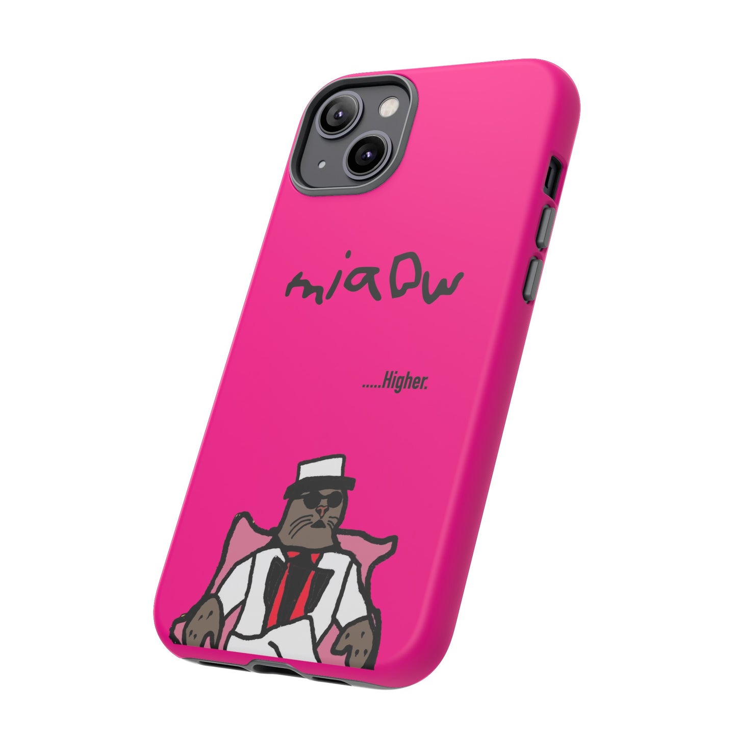 $MIAOW Phone case - Harder - Hot pink