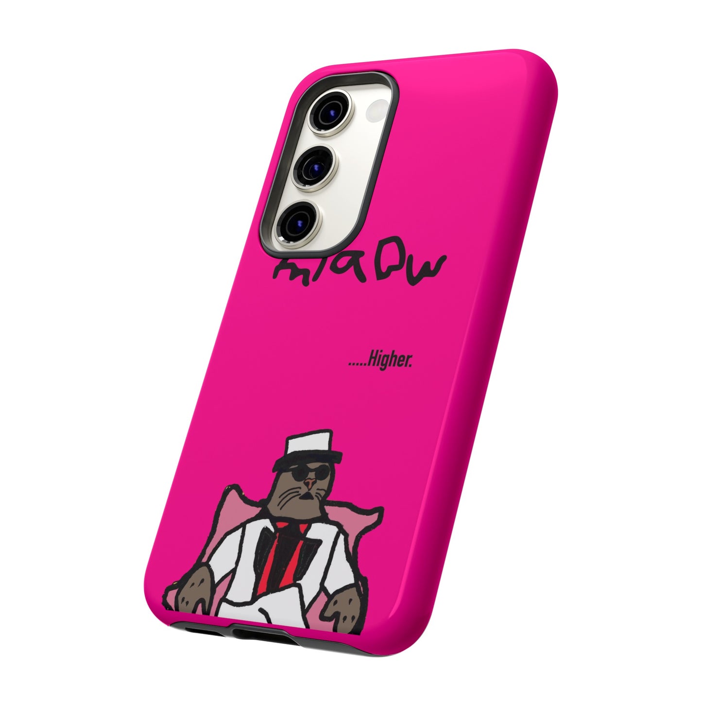 $MIAOW Phone case - Harder - Hot pink