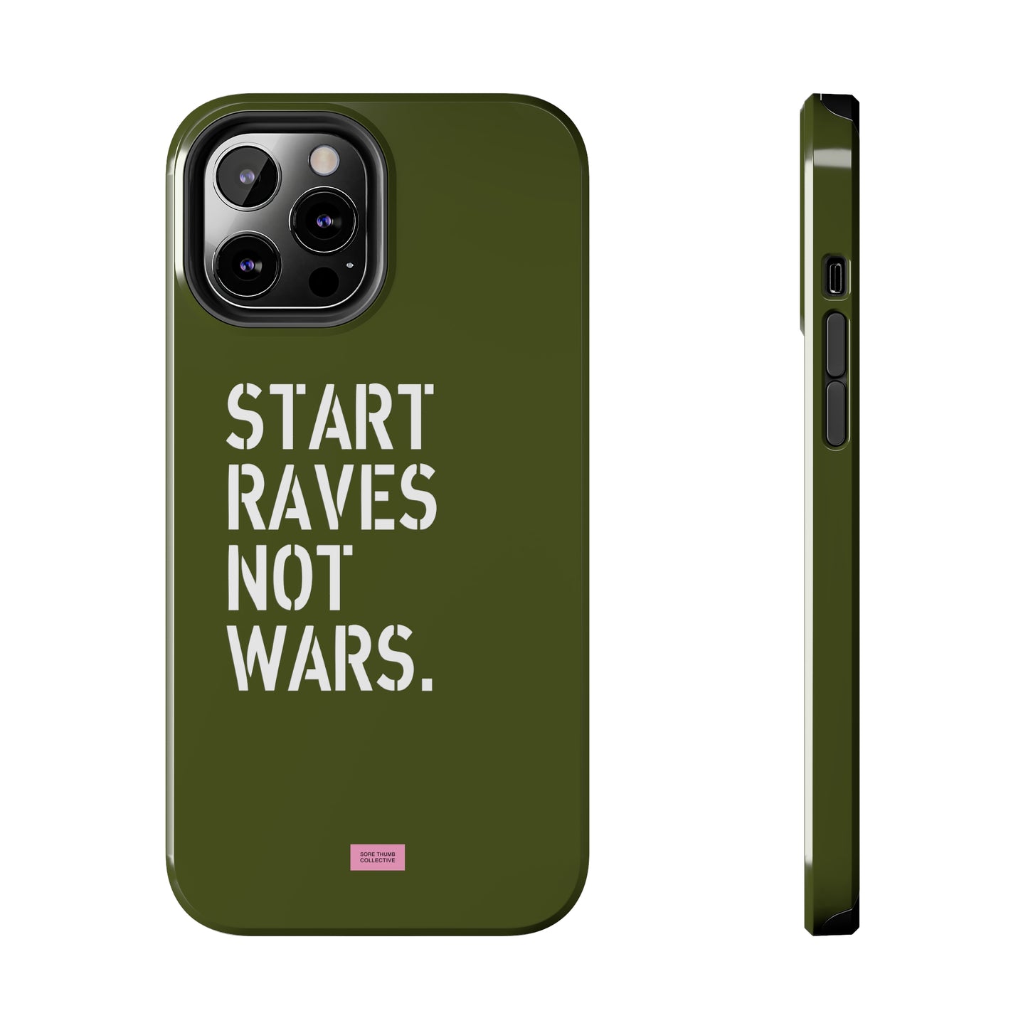 Start Raves Not Wars iPhone Case