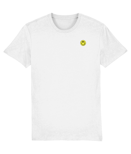 Smiley Face T shirt White