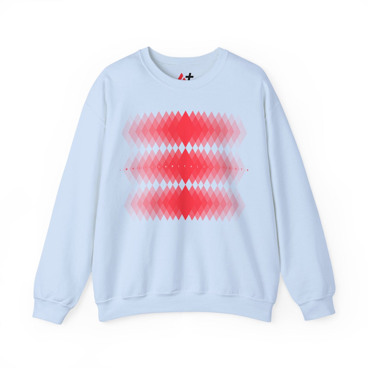Avalanche Where Capital Connects Optical Illusion Sweatshirt