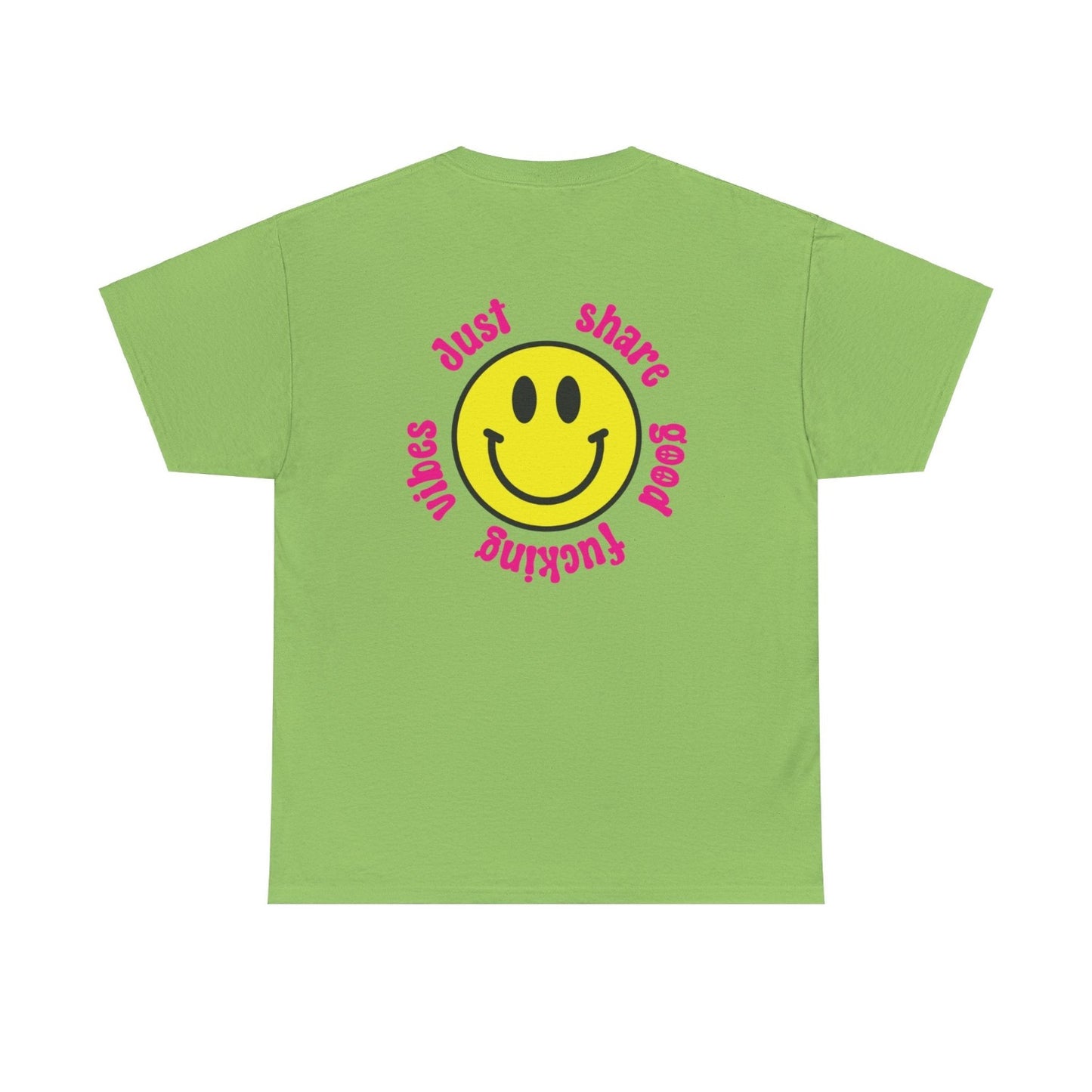 Share good vibes t shirt green