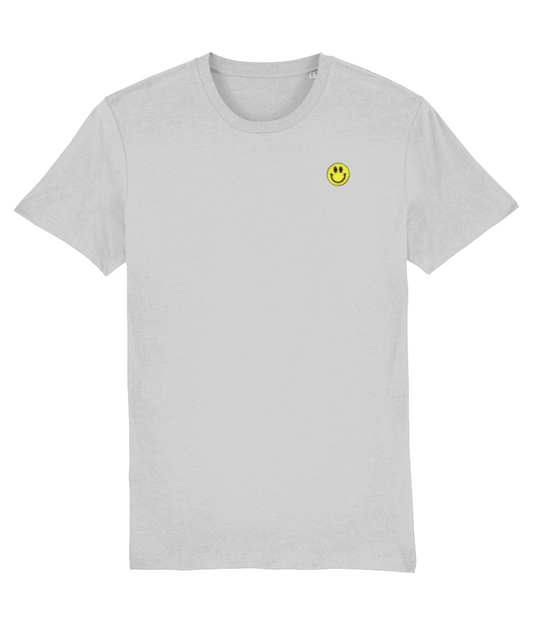 Smiley Face T shirt Grey