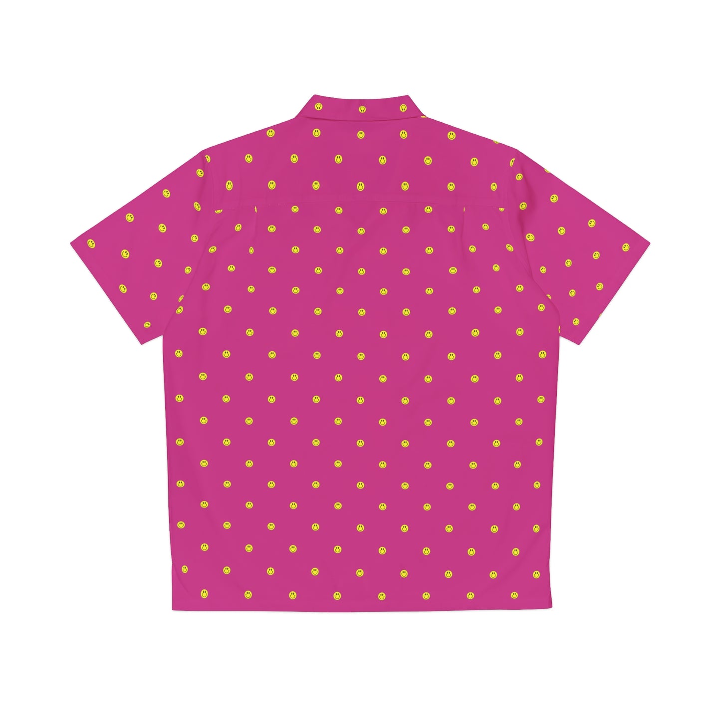 Smiley face shirt hot pink