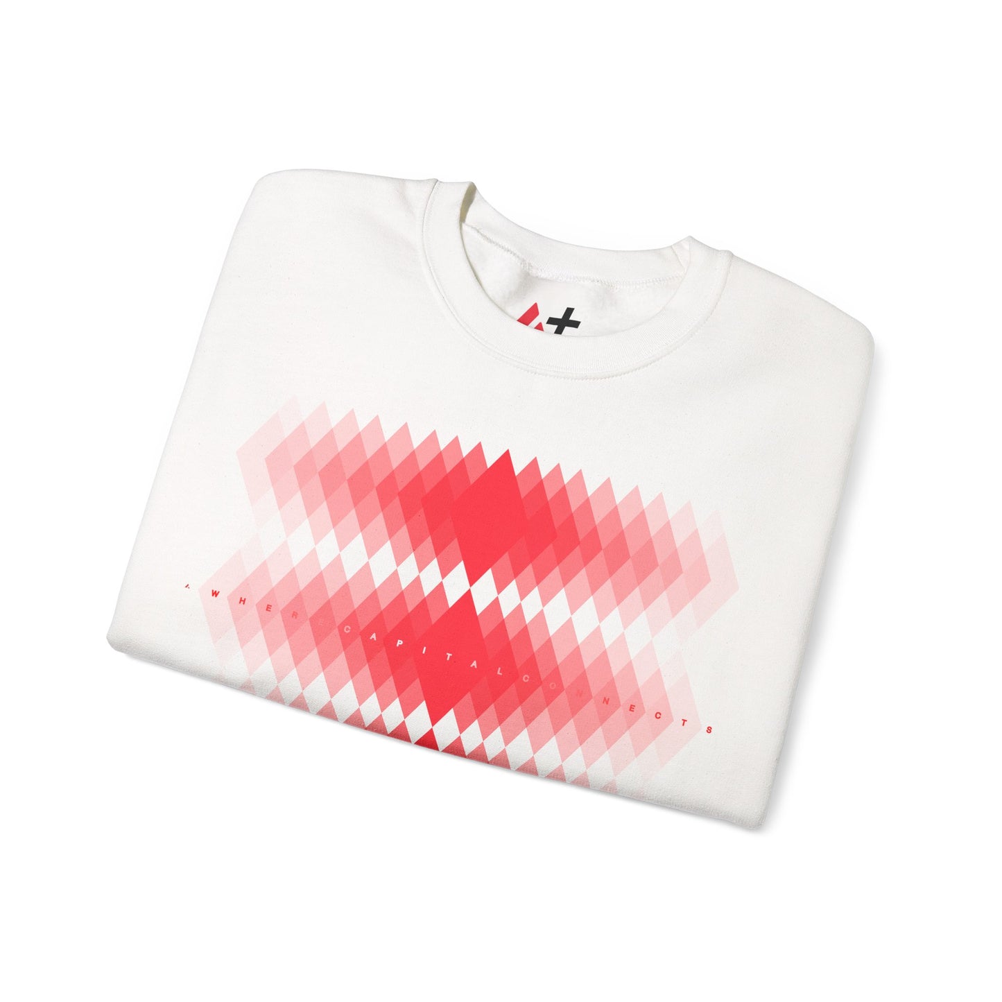 Avalanche Where Capital Connects Optical Illusion Sweatshirt