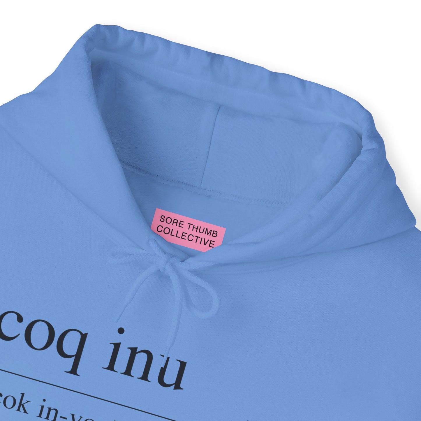 COQ Inu Dictionary definition hooded top