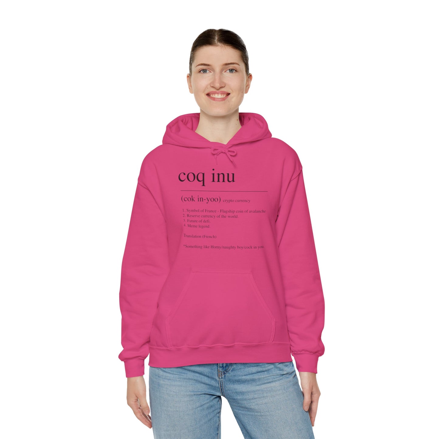 COQ Inu Dictionary definition hooded top