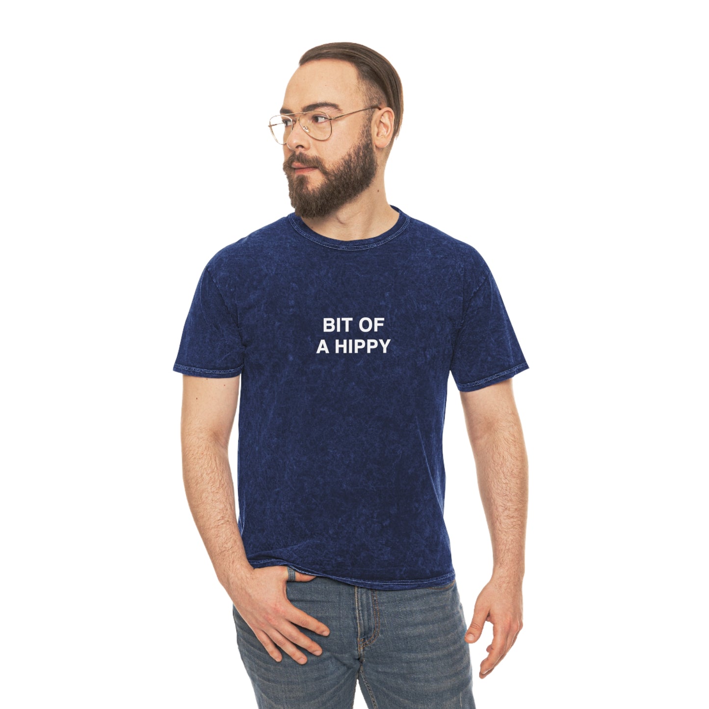 Bit of a hippy Unisex Mineral Wash T-Shirt