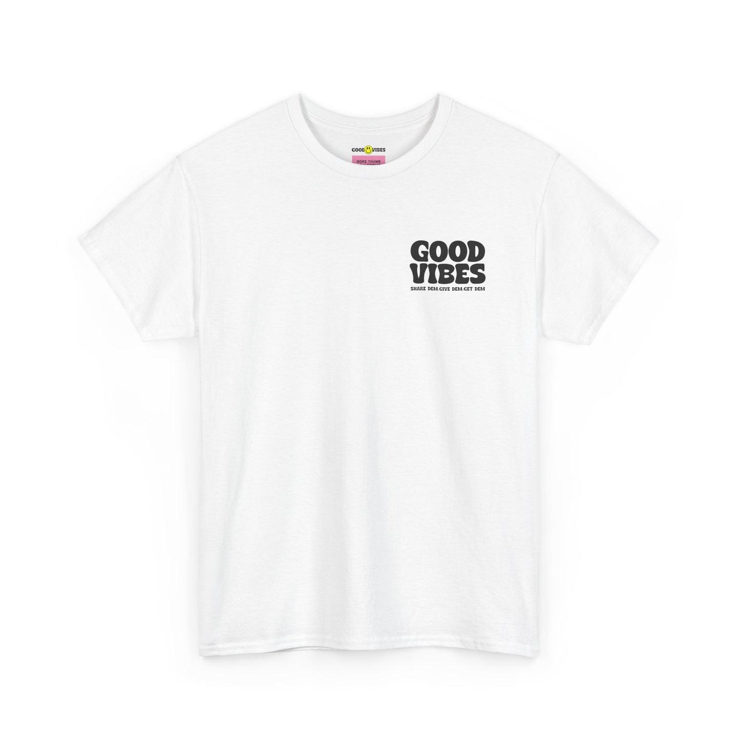 Good Vibes T-Shirt | Bold Graphics, Spiritual Style, & Crypto Merch in Brights, Pastels, Black & White