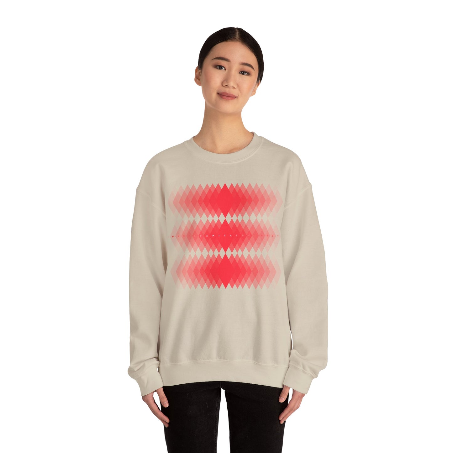 Avalanche Where Capital Connects Optical Illusion Sweatshirt