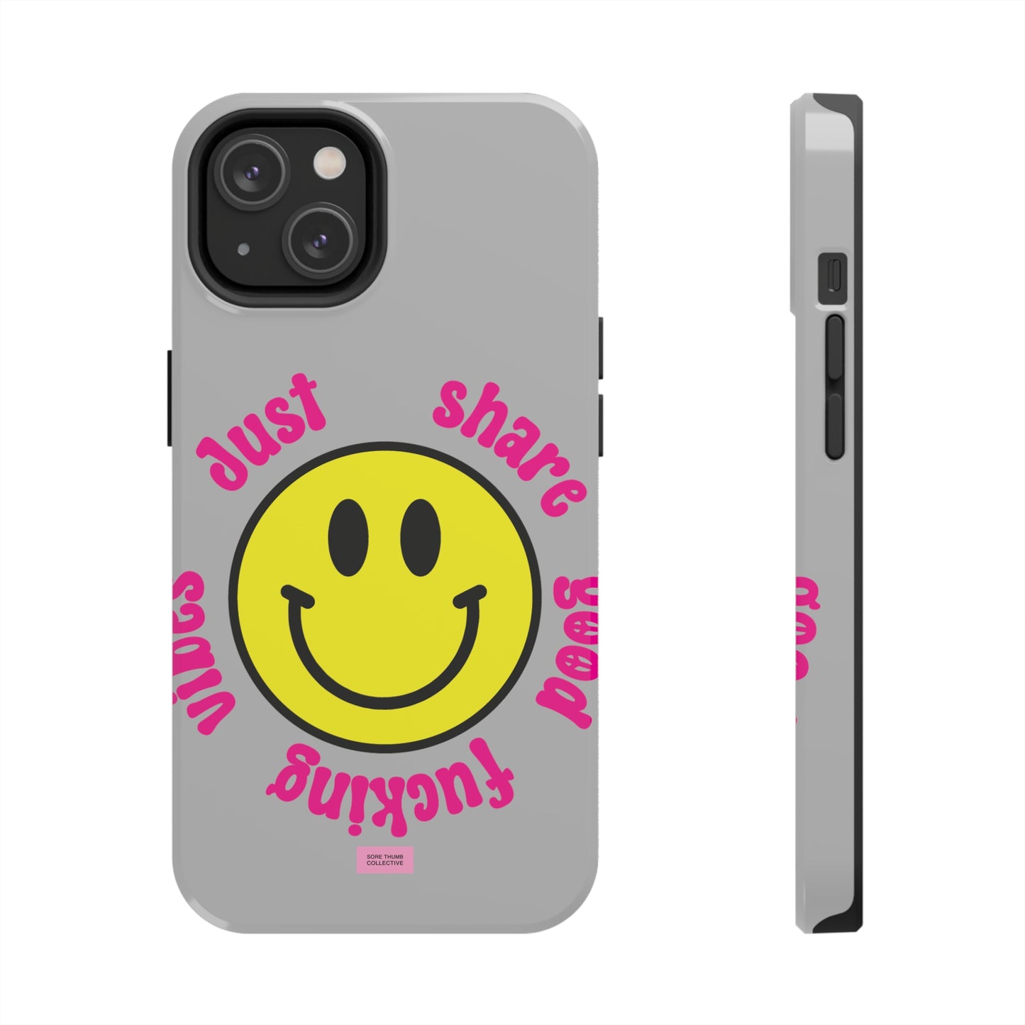 Good Vibes Smiley iPhone Case