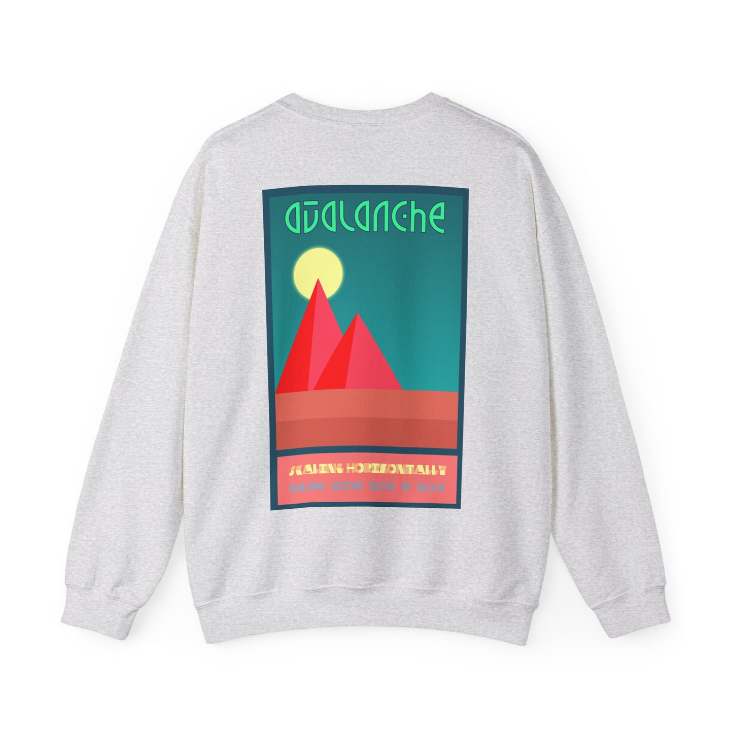 Avalanche Where Capital Connects Optical Illusion Sweatshirt