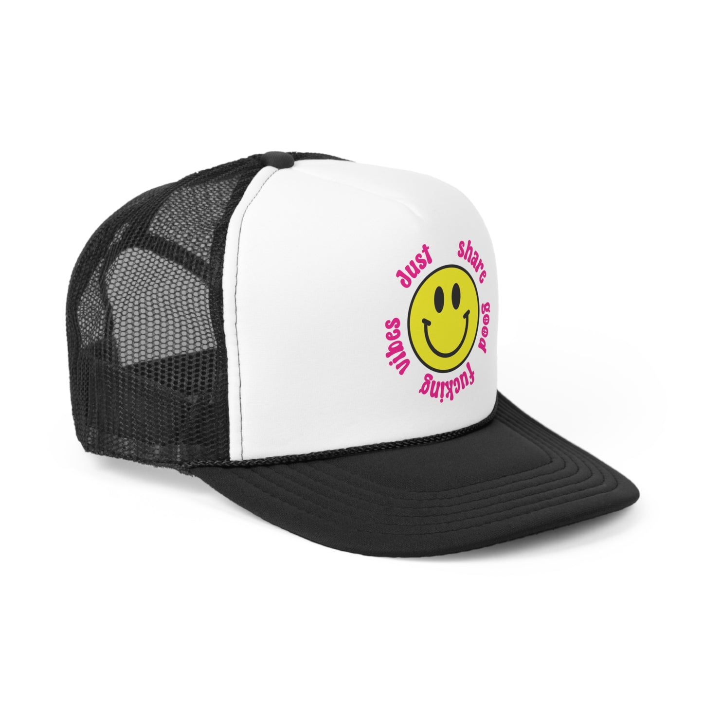 Good vibes Smiley Face Trucker Cap