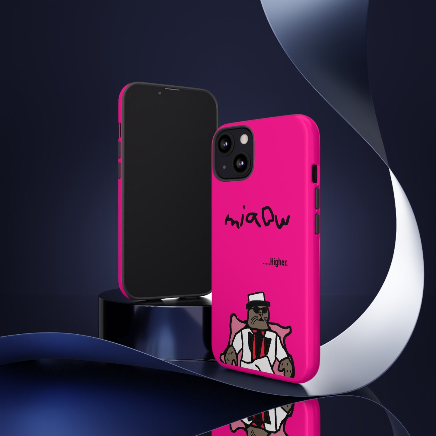 $MIAOW Phone case - Harder - Hot pink