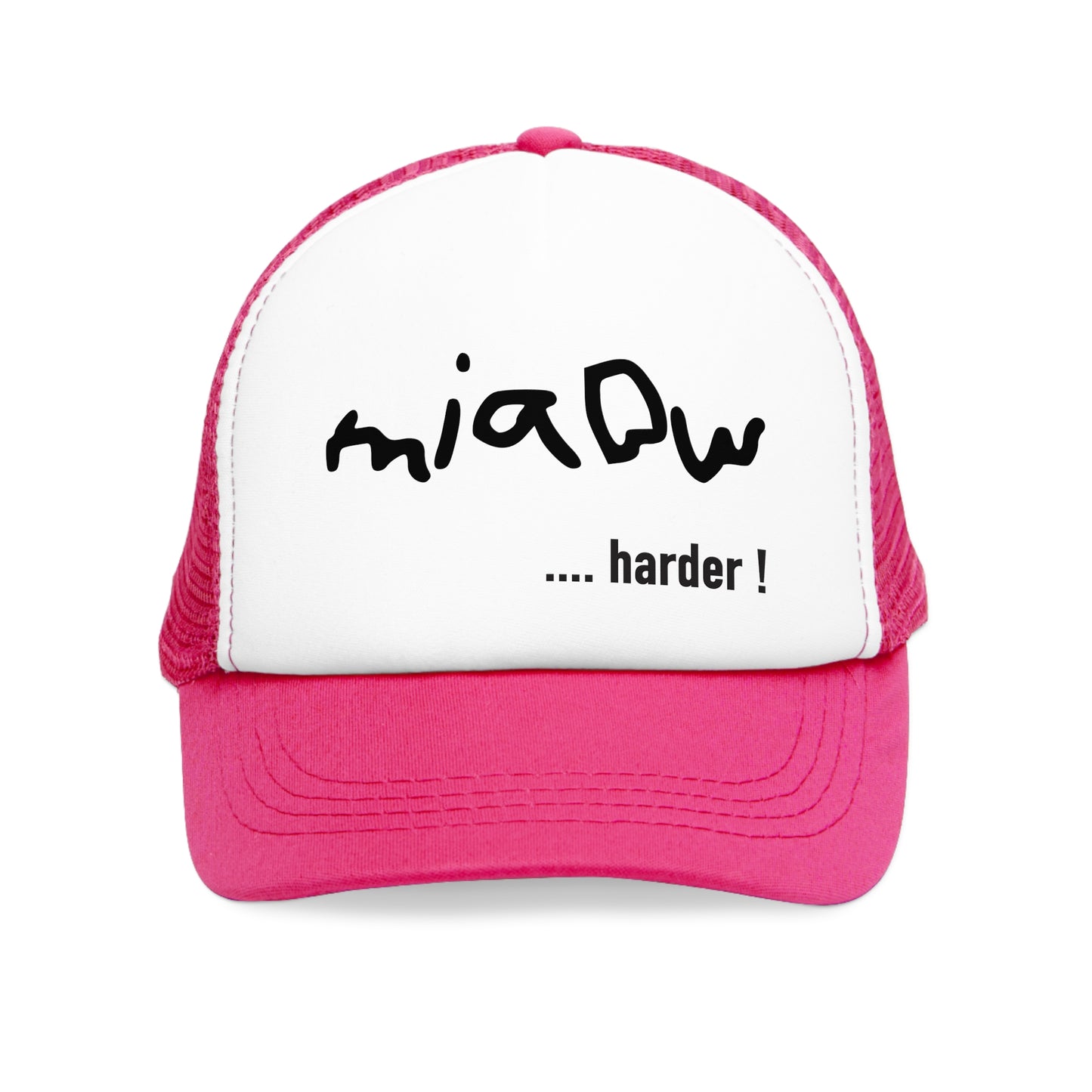 $ MIAOW harder trucker hat