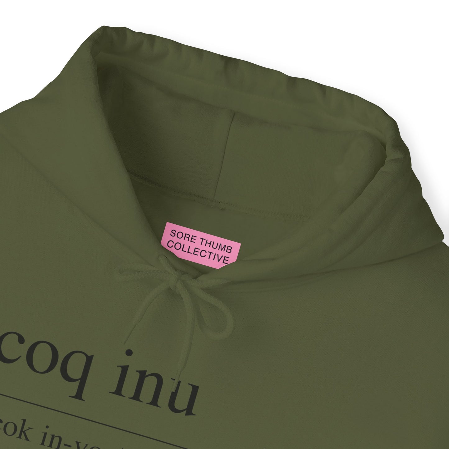 COQ Inu Dictionary definition hooded top