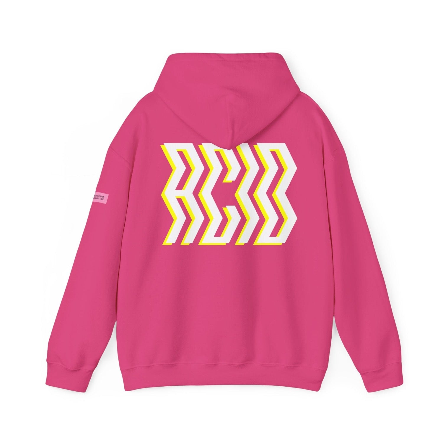 Rave hoodie pink with Acid print