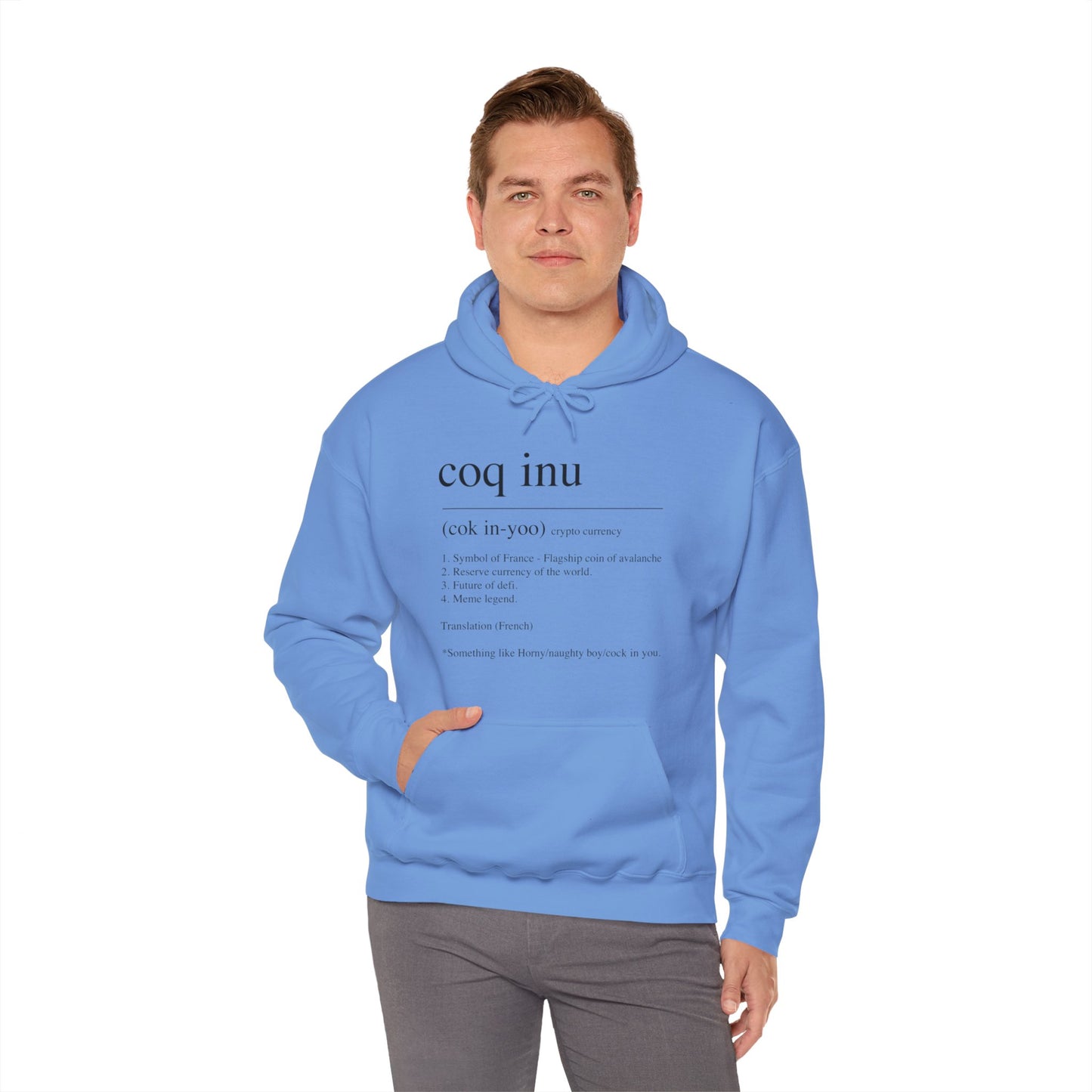 COQ Inu Dictionary definition hooded top