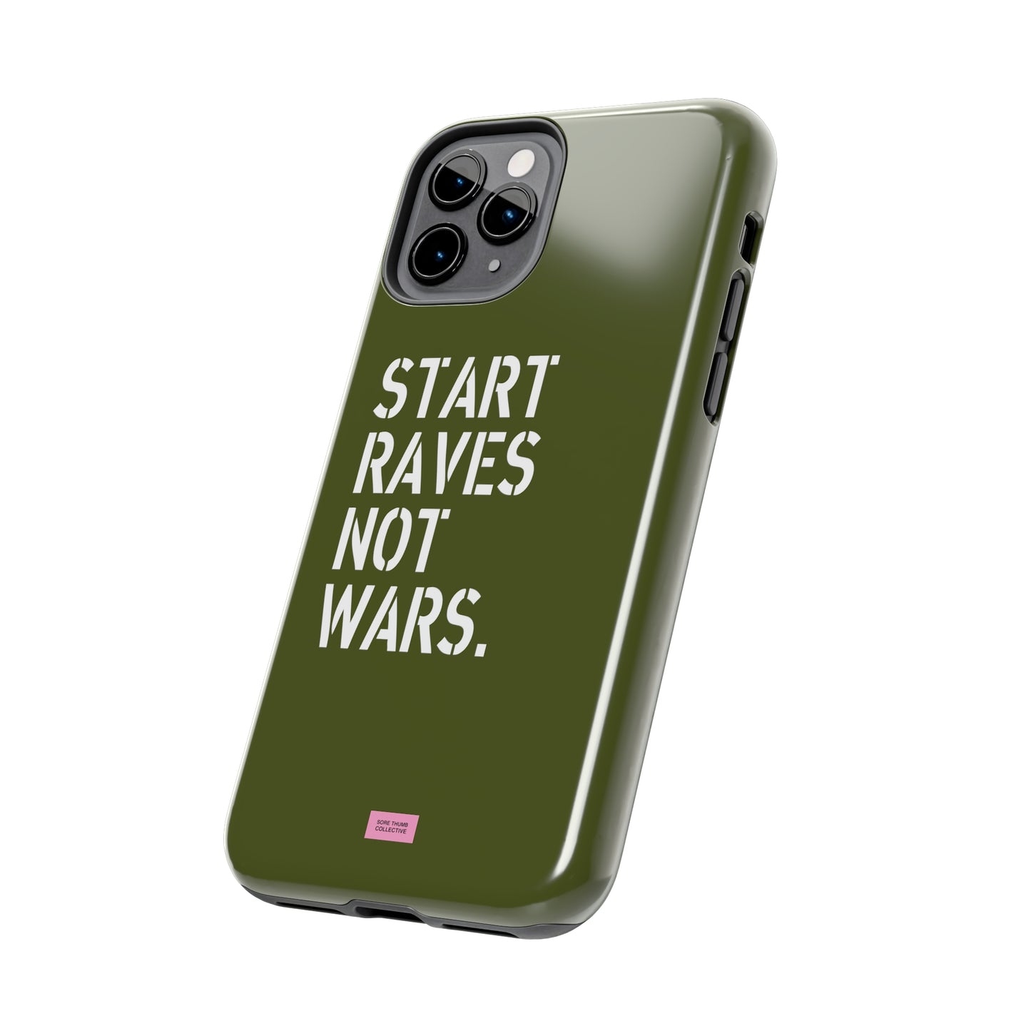 Start Raves Not Wars iPhone Case