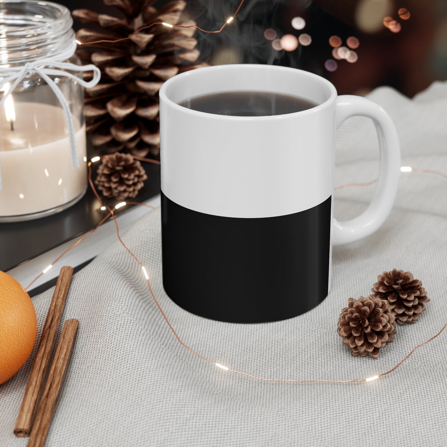 GM COFFEE MUG — White/Black | Crypto Coffee Mug | NFT Gift | Web3 Decor