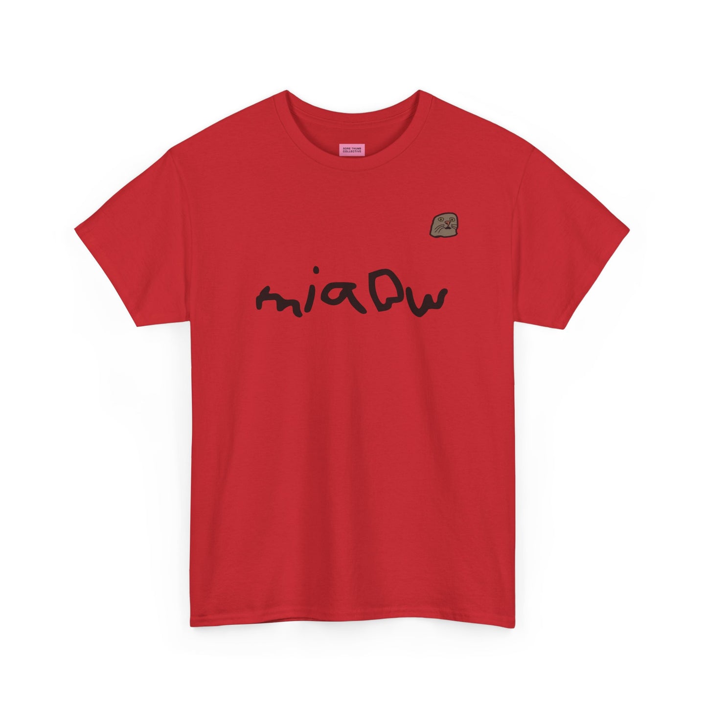 $ MIAOW harder print T shirt