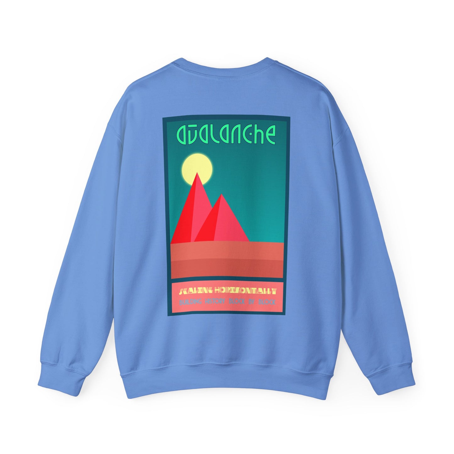 Avalanche Where Capital Connects Optical Illusion Sweatshirt