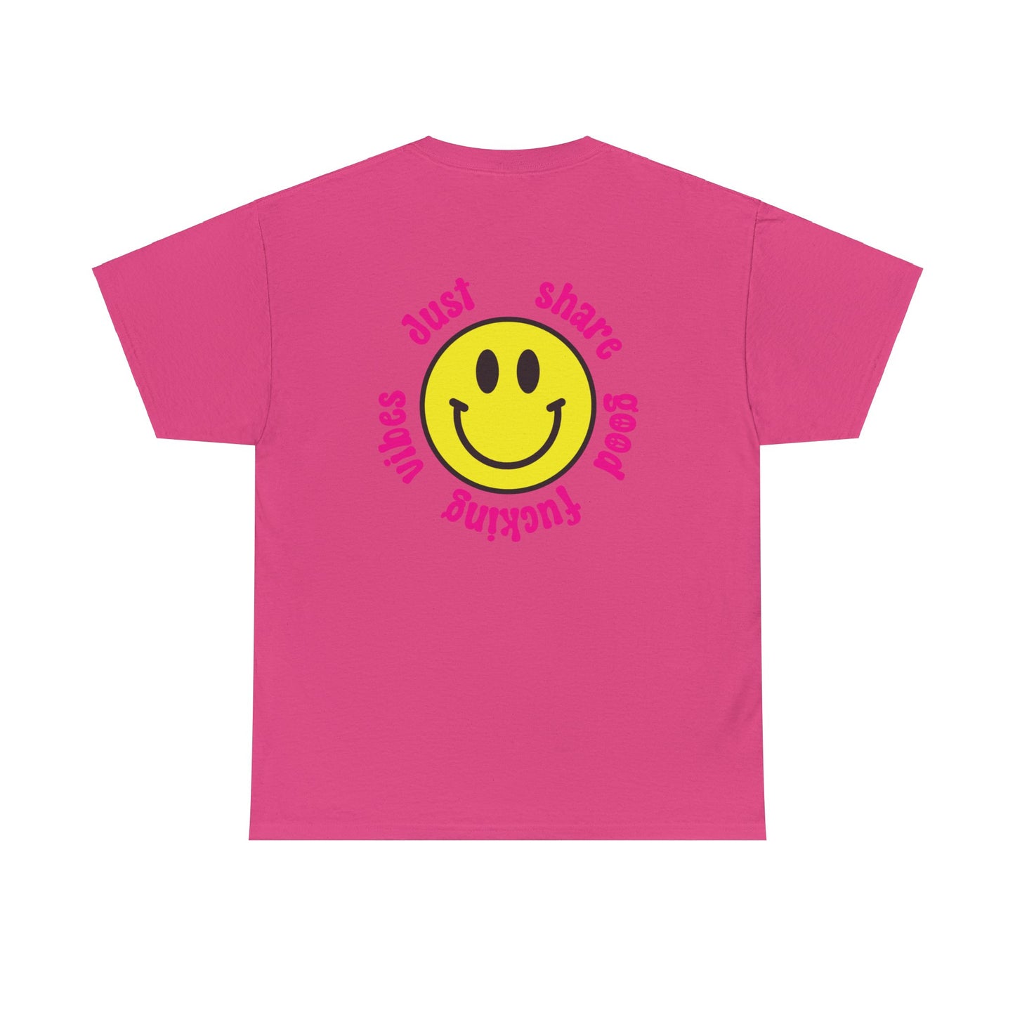 Share Good Fucking Vibes back print t-shirt