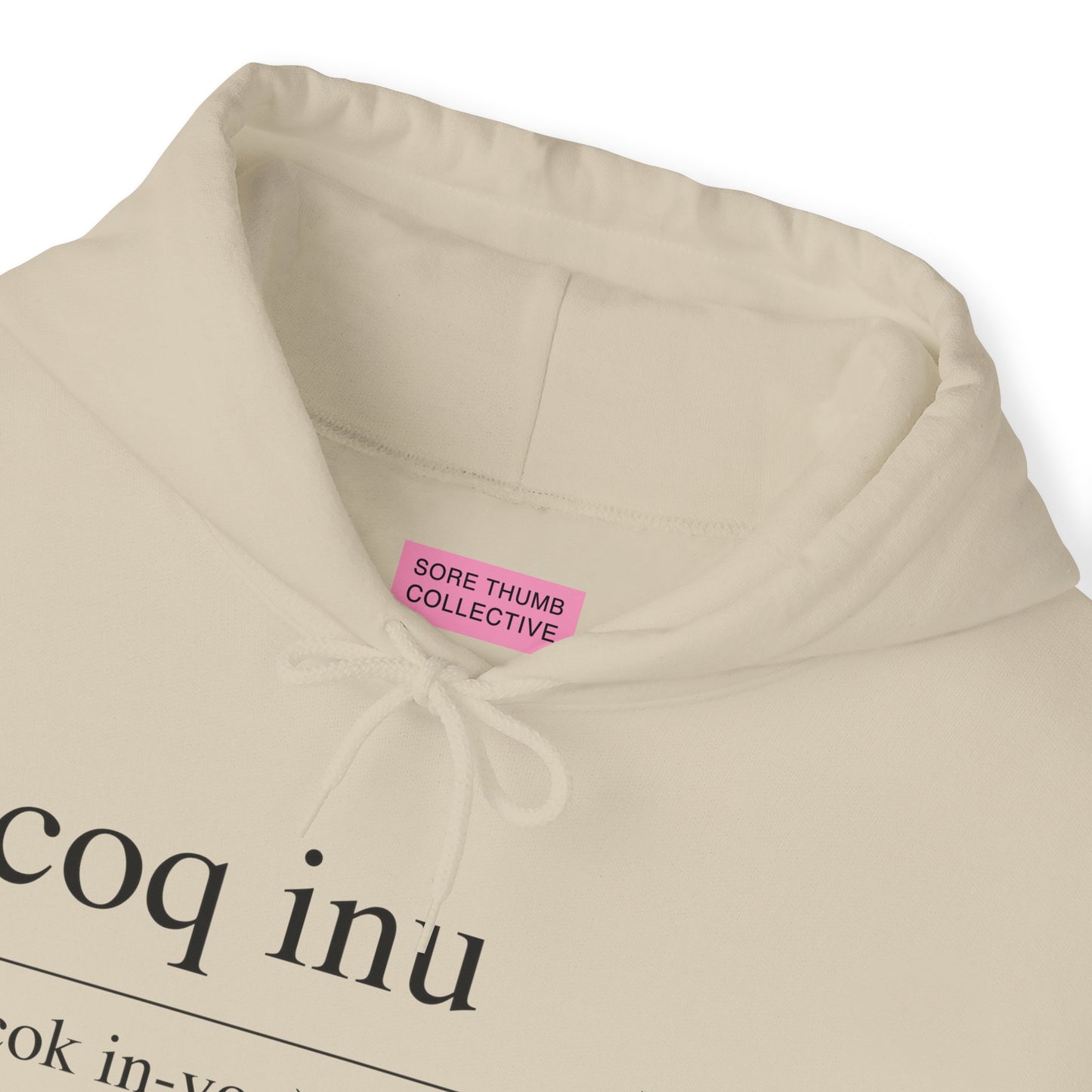 COQ Inu Dictionary definition hooded top