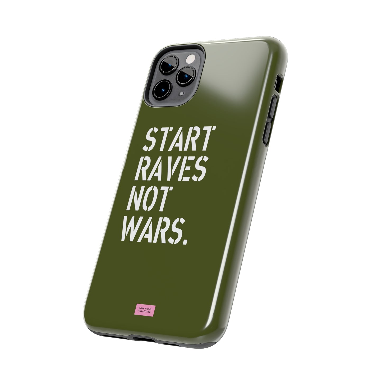 Start Raves Not Wars iPhone Case