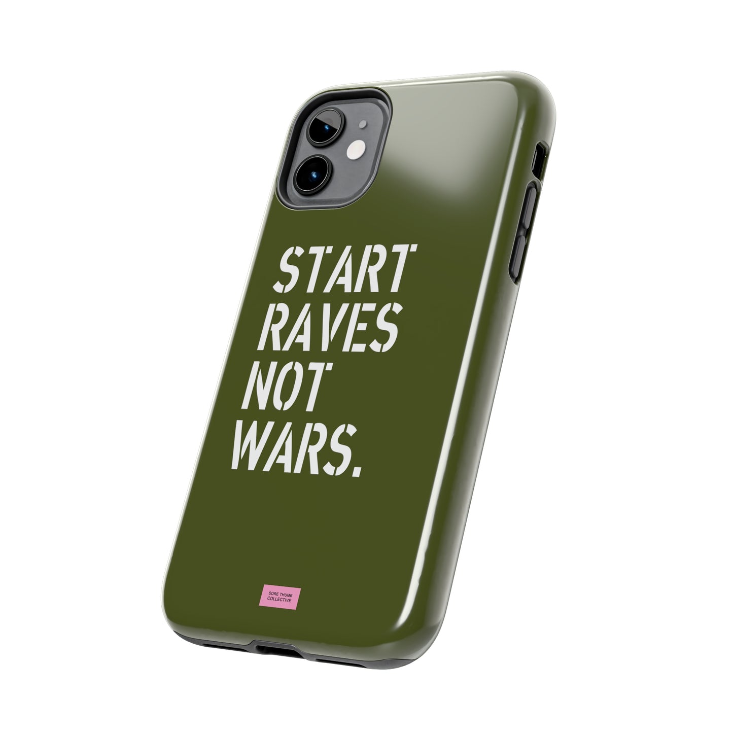 Start Raves Not Wars iPhone Case