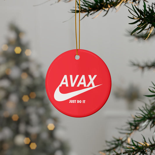 Avax Just Do It Crypto Christmas Decoration