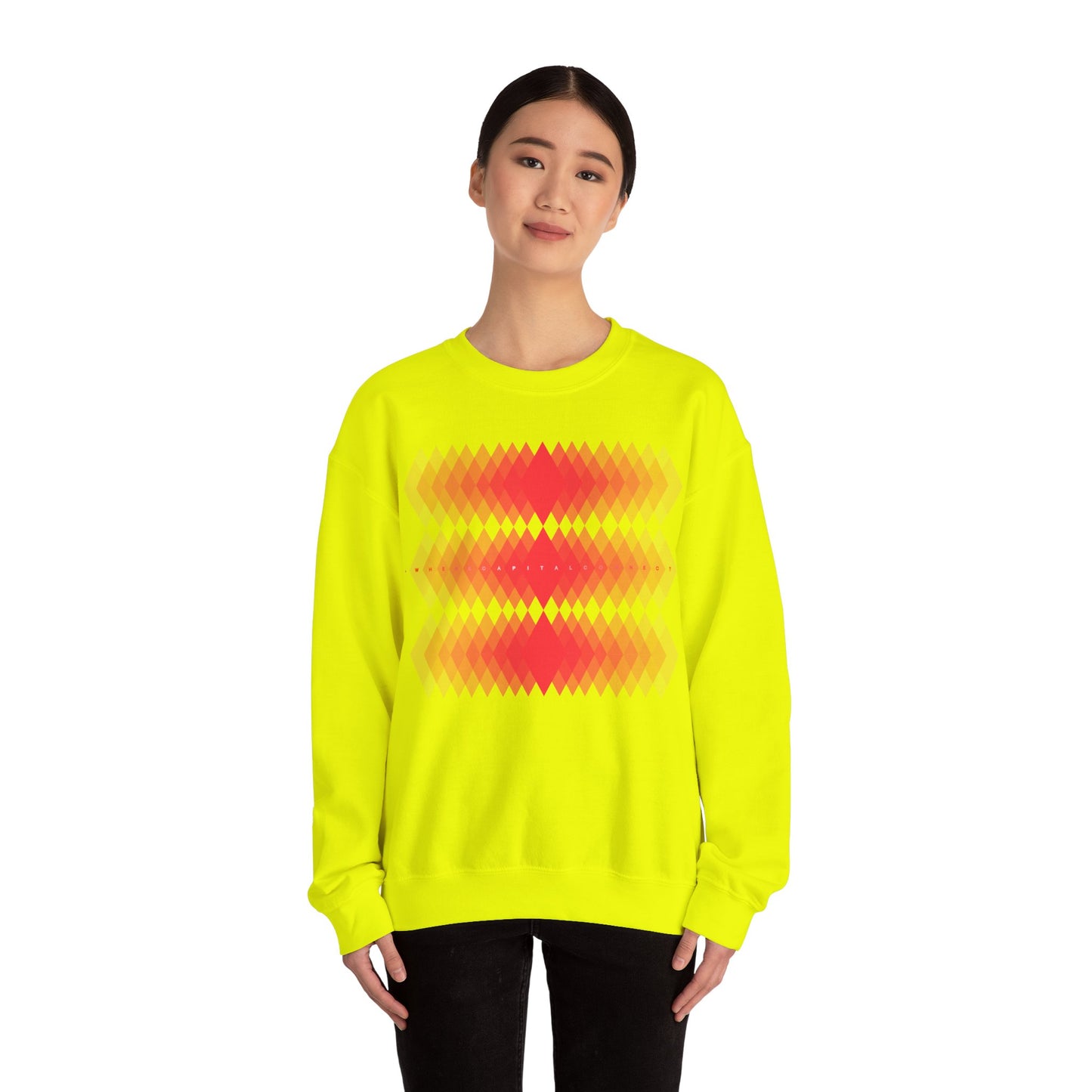 Avalanche Where Capital Connects Optical Illusion Sweatshirt