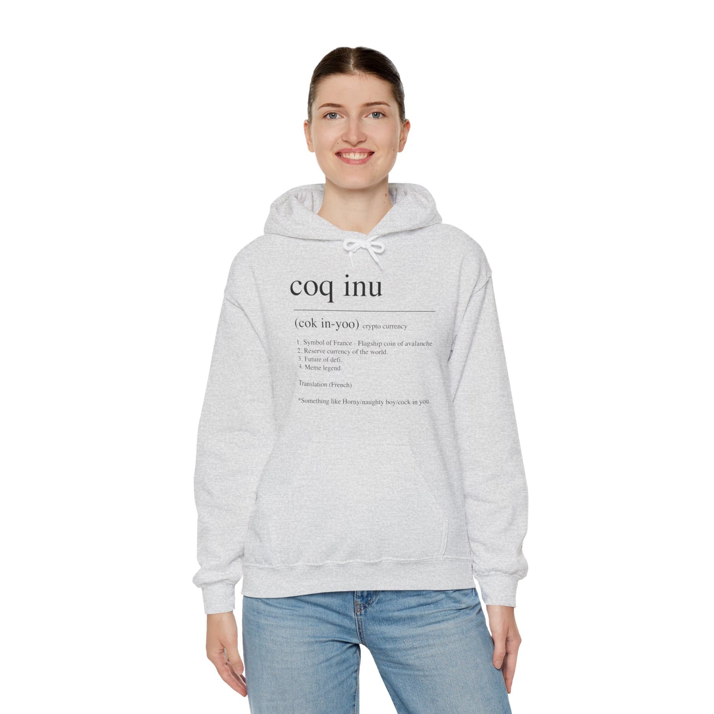 COQ Inu Dictionary definition hooded top