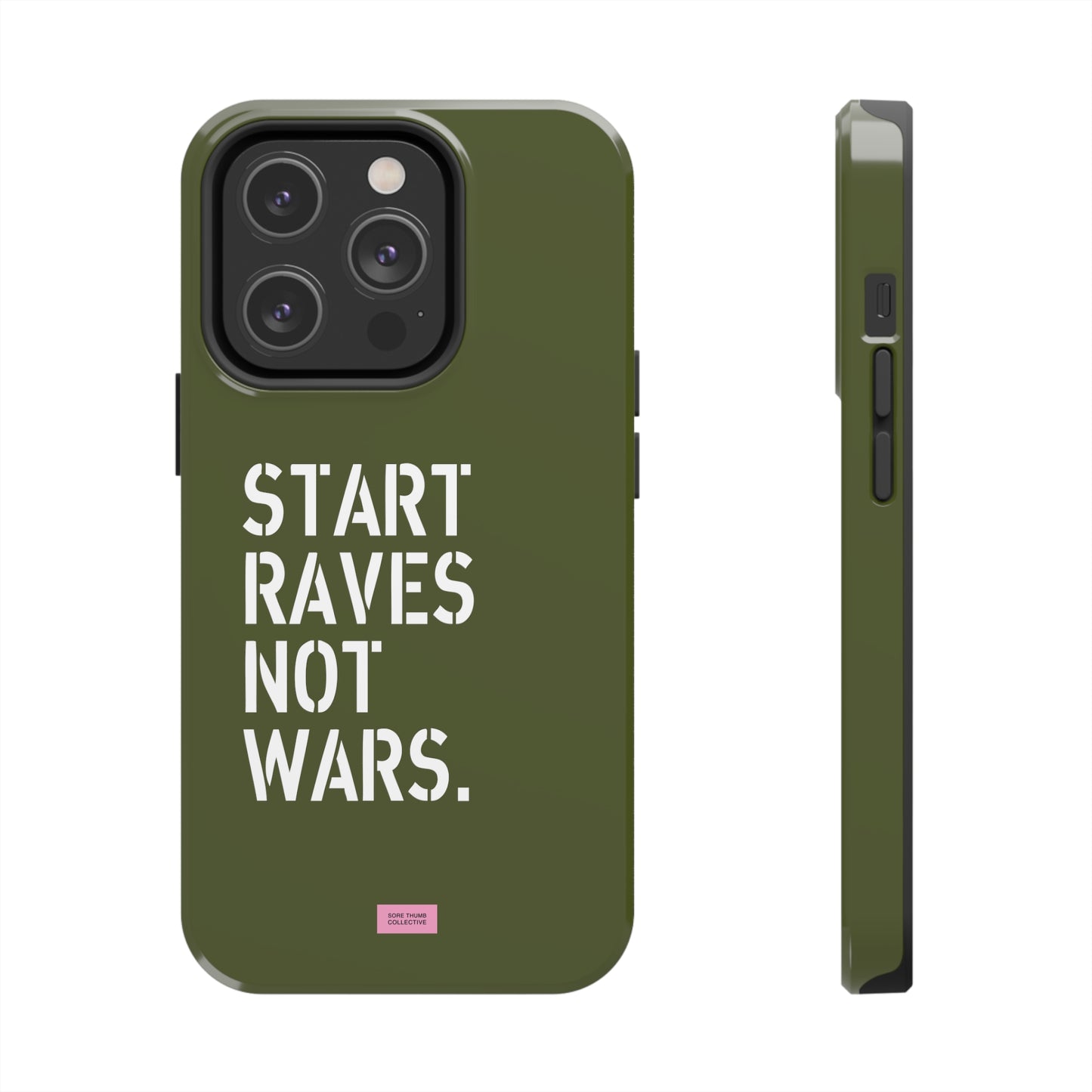 Start Raves Not Wars iPhone Case