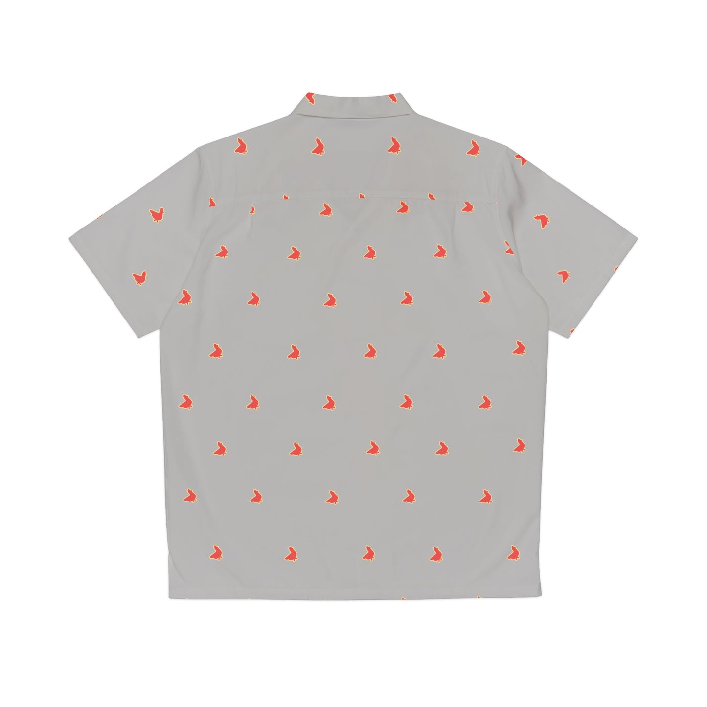 Polka Coq Hawaiian shirt grey