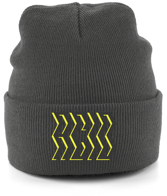 Acid Beanie Hat Charcoal