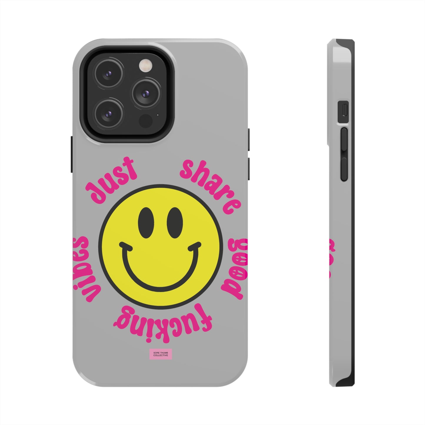 Good Vibes Smiley iPhone Case