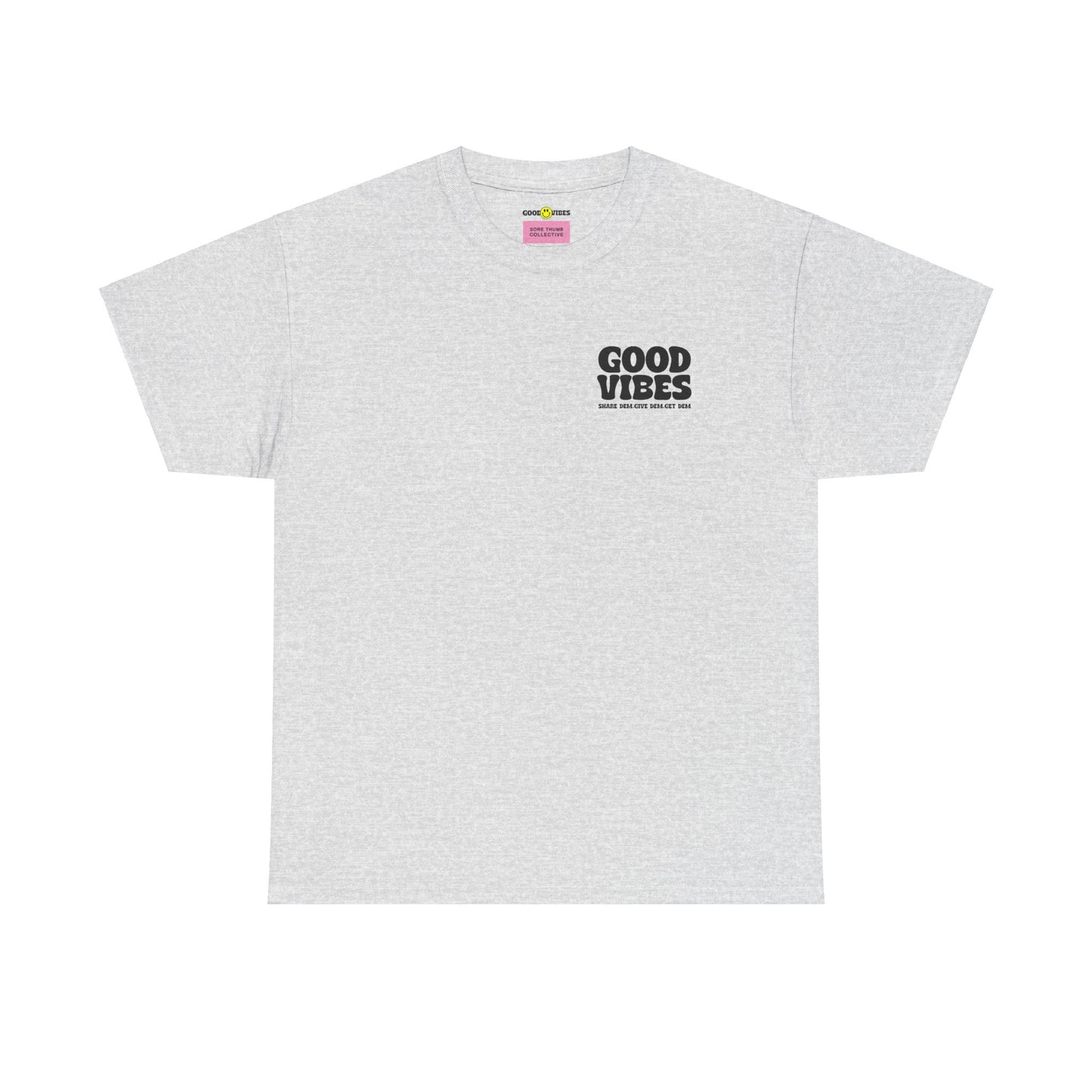 Good Vibes T-Shirt | Bold Graphics, Spiritual Style, & Crypto Merch in Brights, Pastels, Black & White