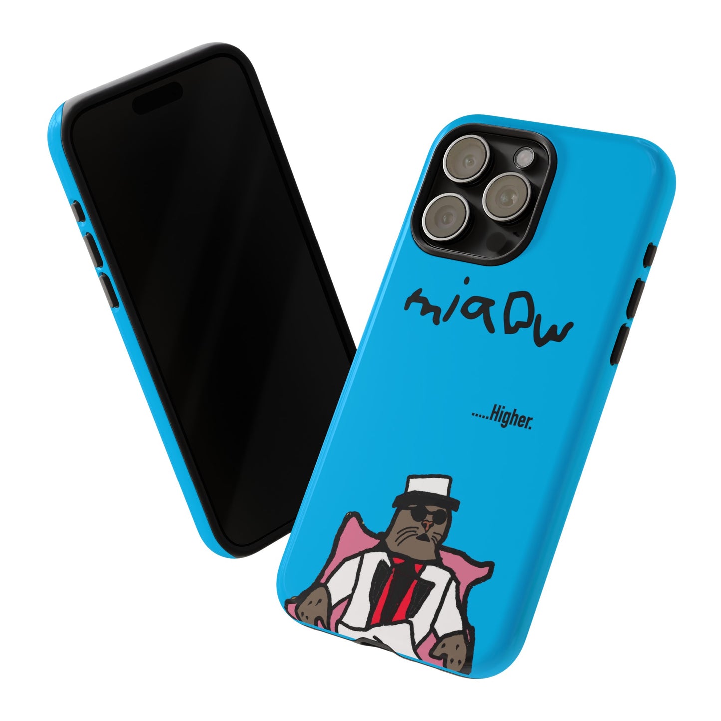 $MIAOW Phone case - Harder - Bright blue