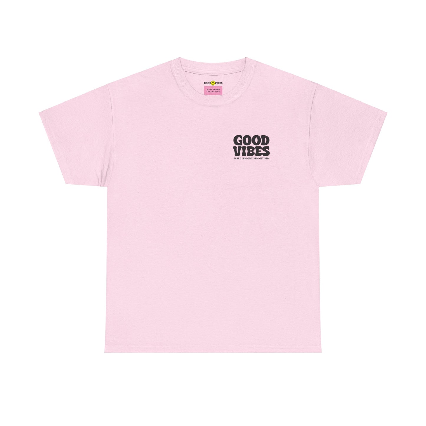 Good Vibes T-Shirt | Bold Graphics, Spiritual Style, & Crypto Merch in Brights, Pastels, Black & White