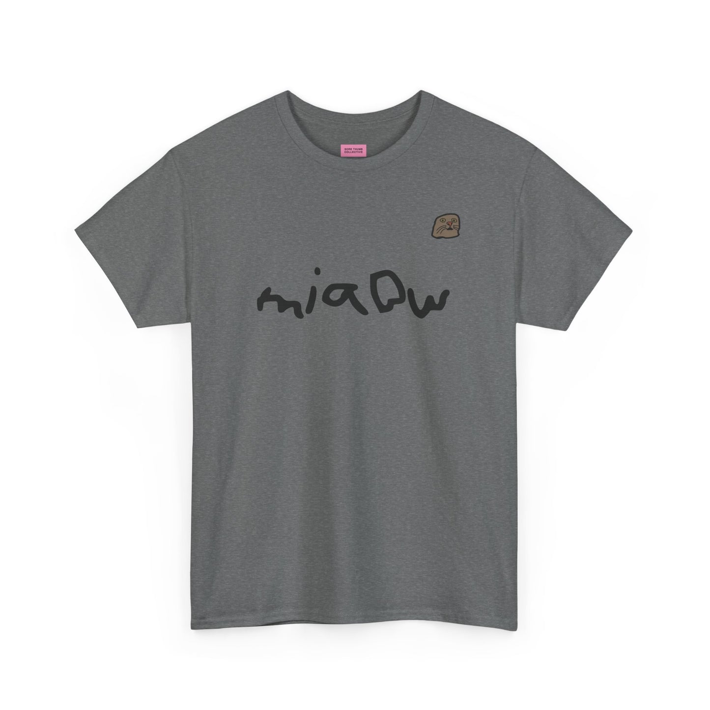 $ MIAOW harder print T shirt