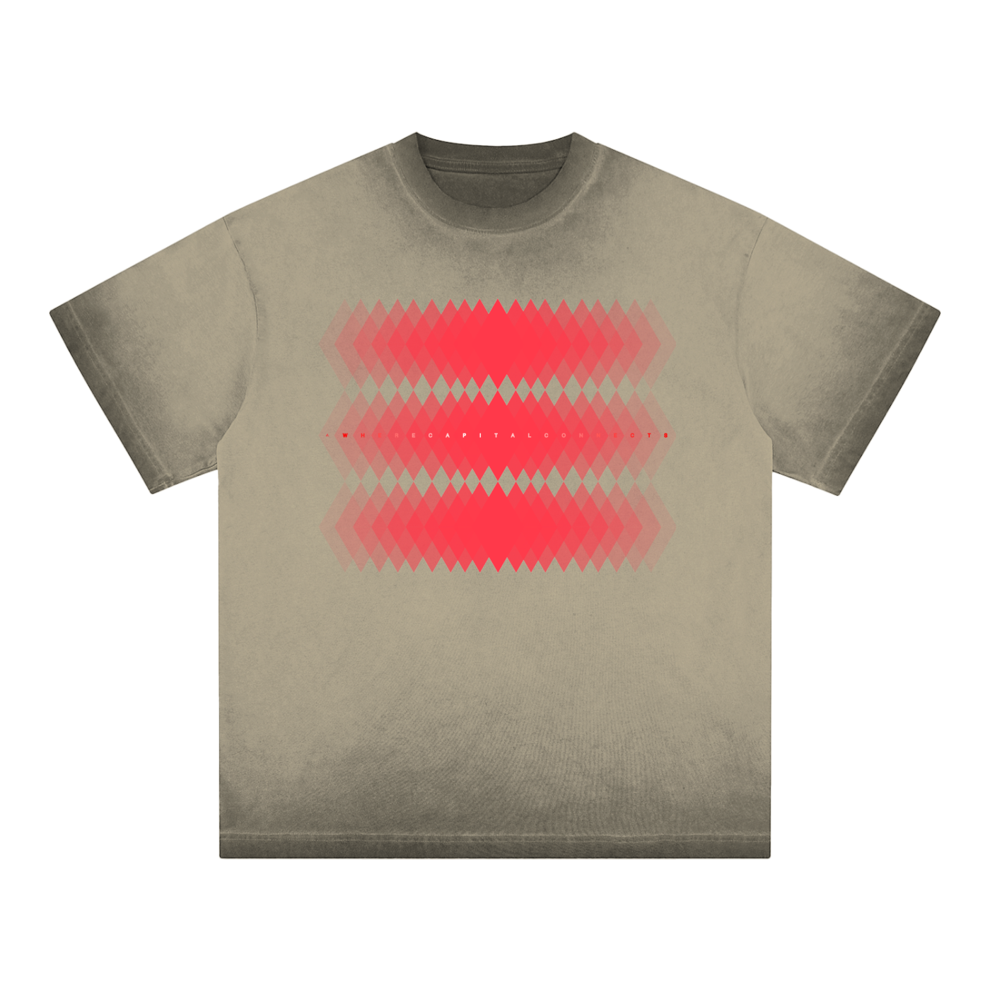 Avalanche Where Capital Connect Reverse Dyed Loose Cotton T-Shirt