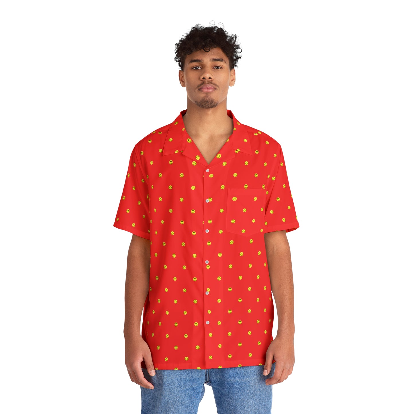 Smiley face shirt red