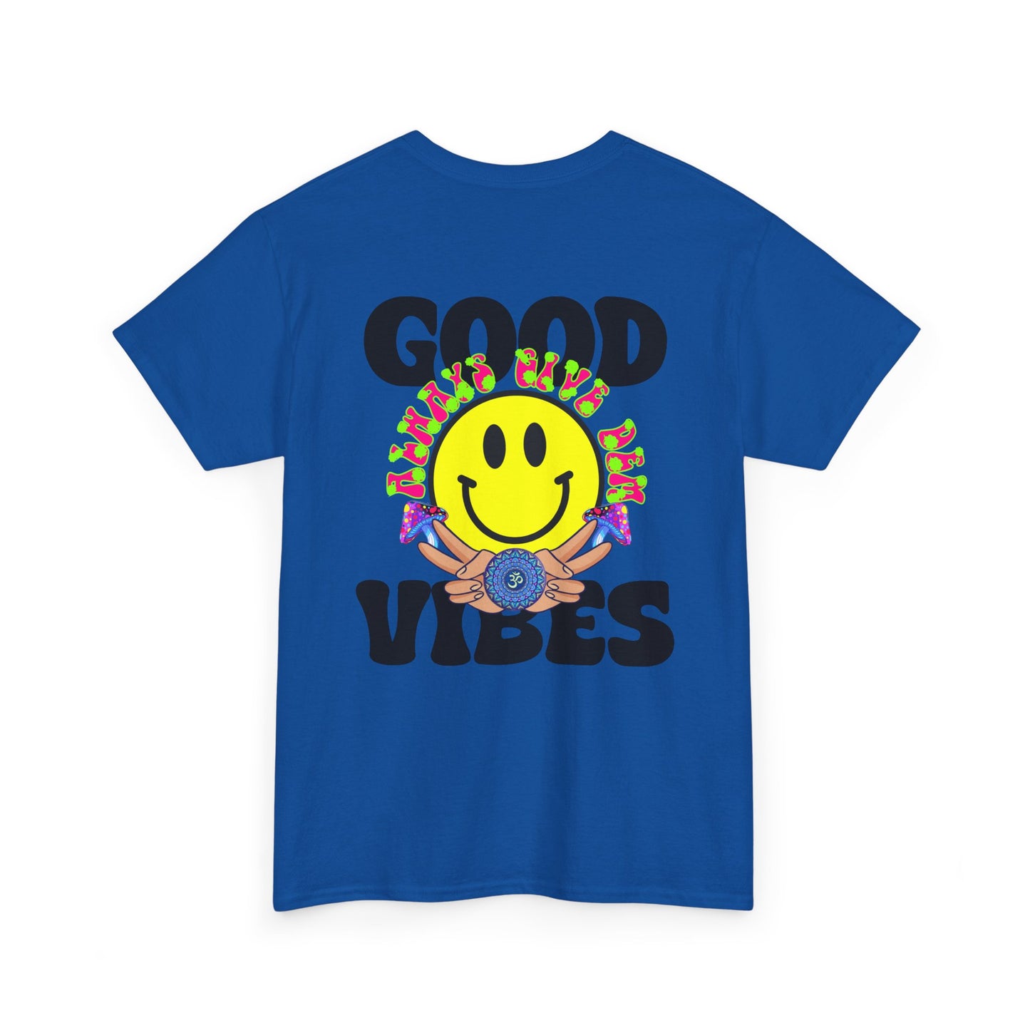 Good Vibes T-Shirt | Bold Graphics, Spiritual Style, & Crypto Merch in Brights, Pastels, Black & White