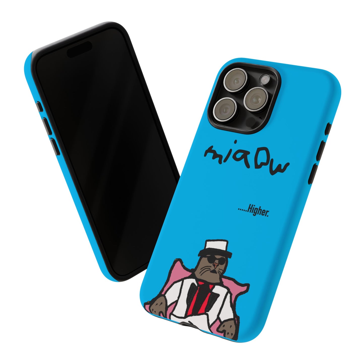 $MIAOW Phone case - Harder - Bright blue