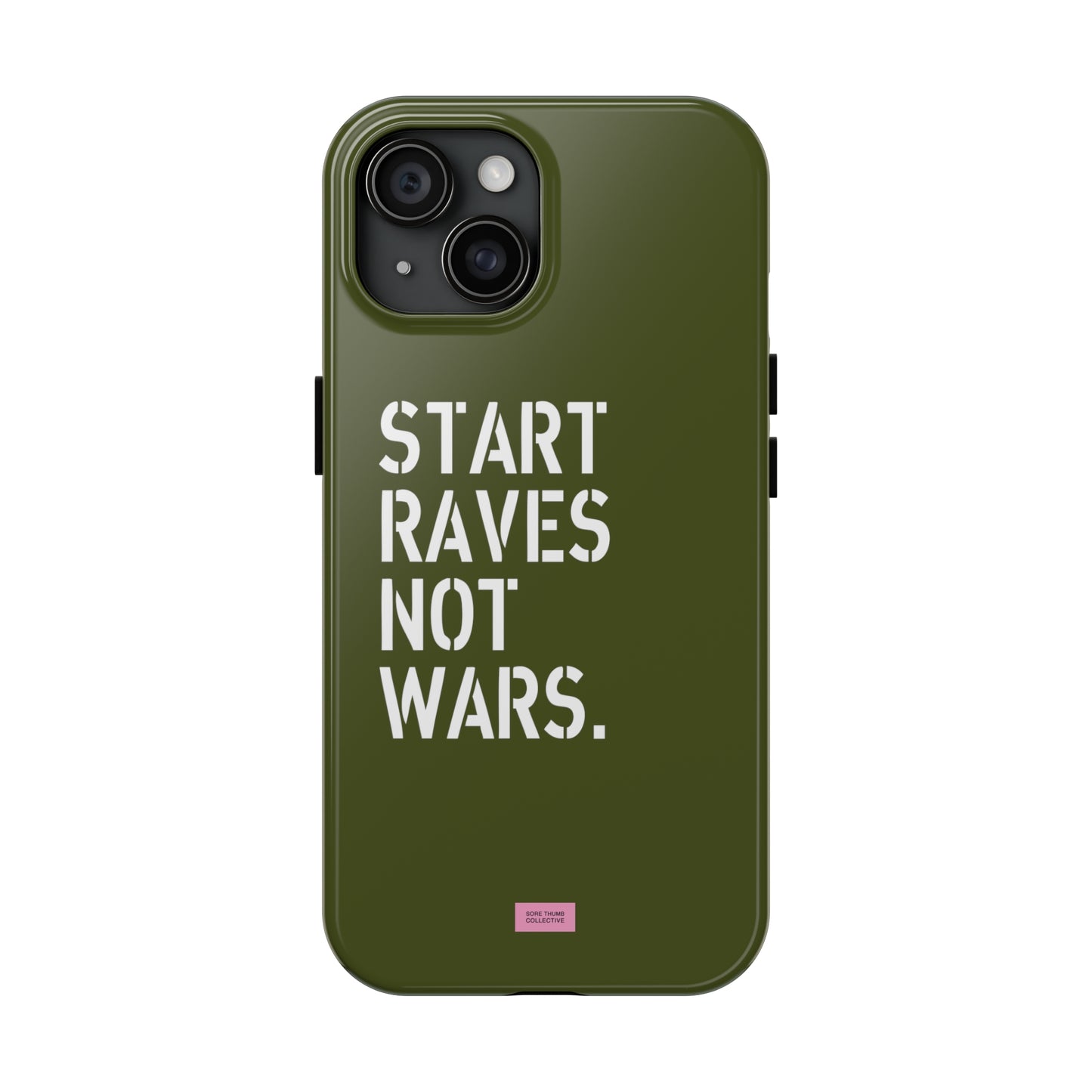 Start Raves Not Wars iPhone Case