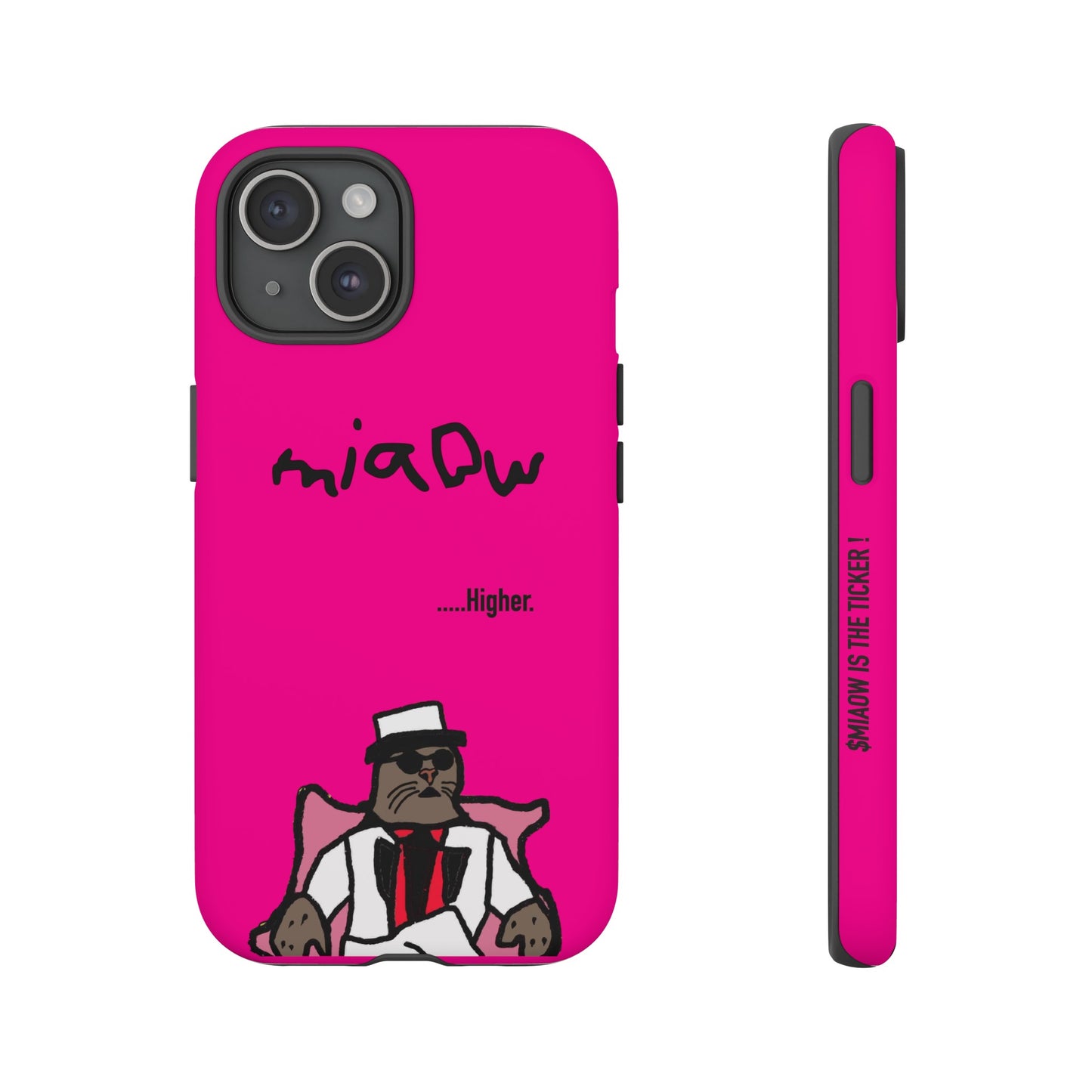 $MIAOW Phone case - Harder - Hot pink