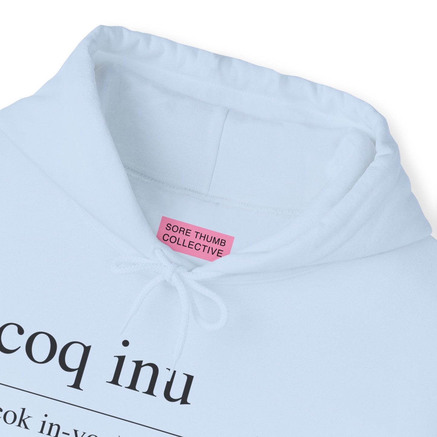 COQ Inu Dictionary definition hooded top