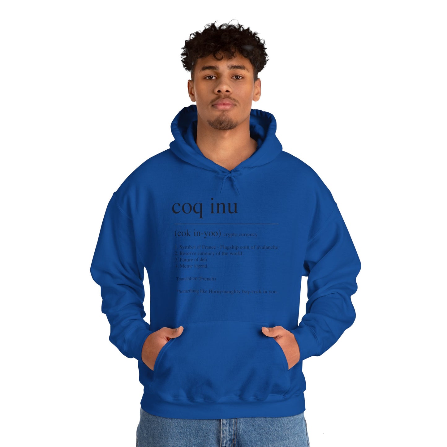 COQ Inu Dictionary definition hooded top